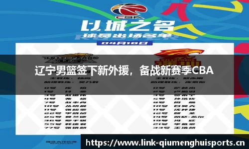 辽宁男篮签下新外援，备战新赛季CBA